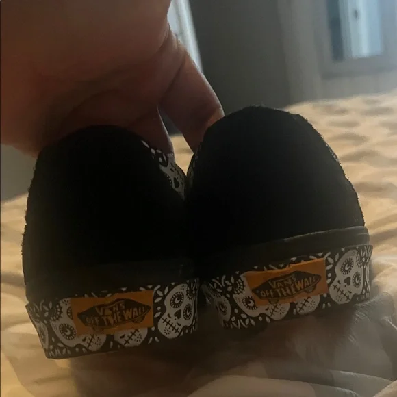 Vans Black and White Athletic Shoes - Picture 2 of 3